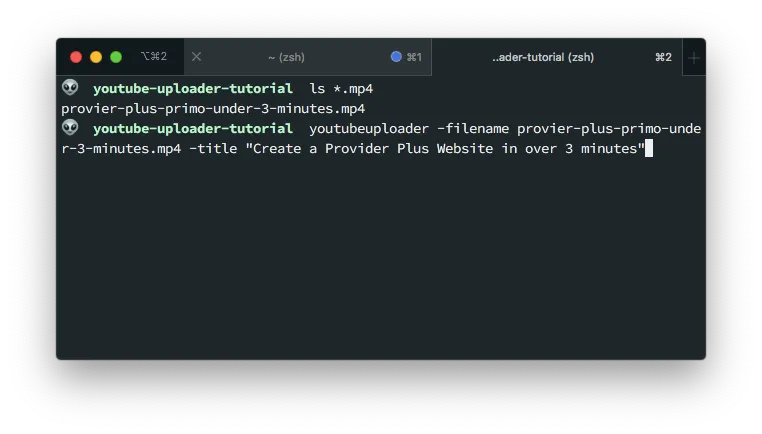 Upload command