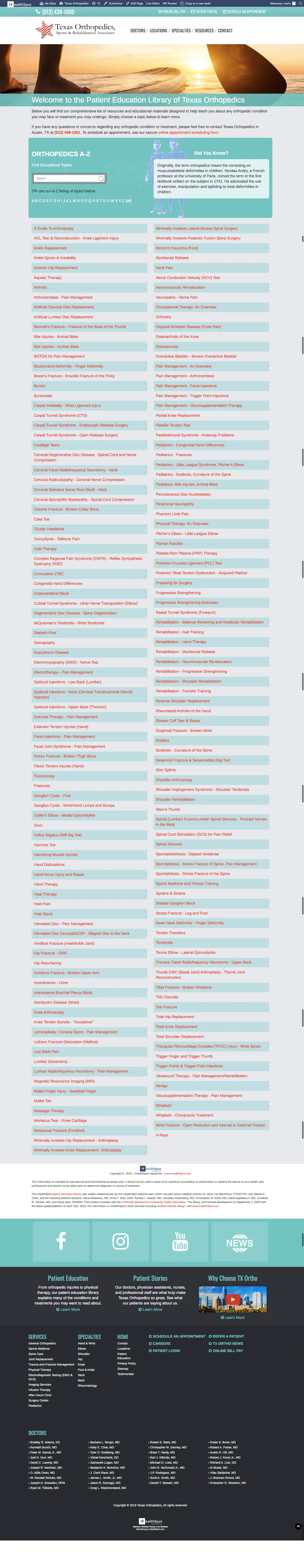 Patient Education Frontend